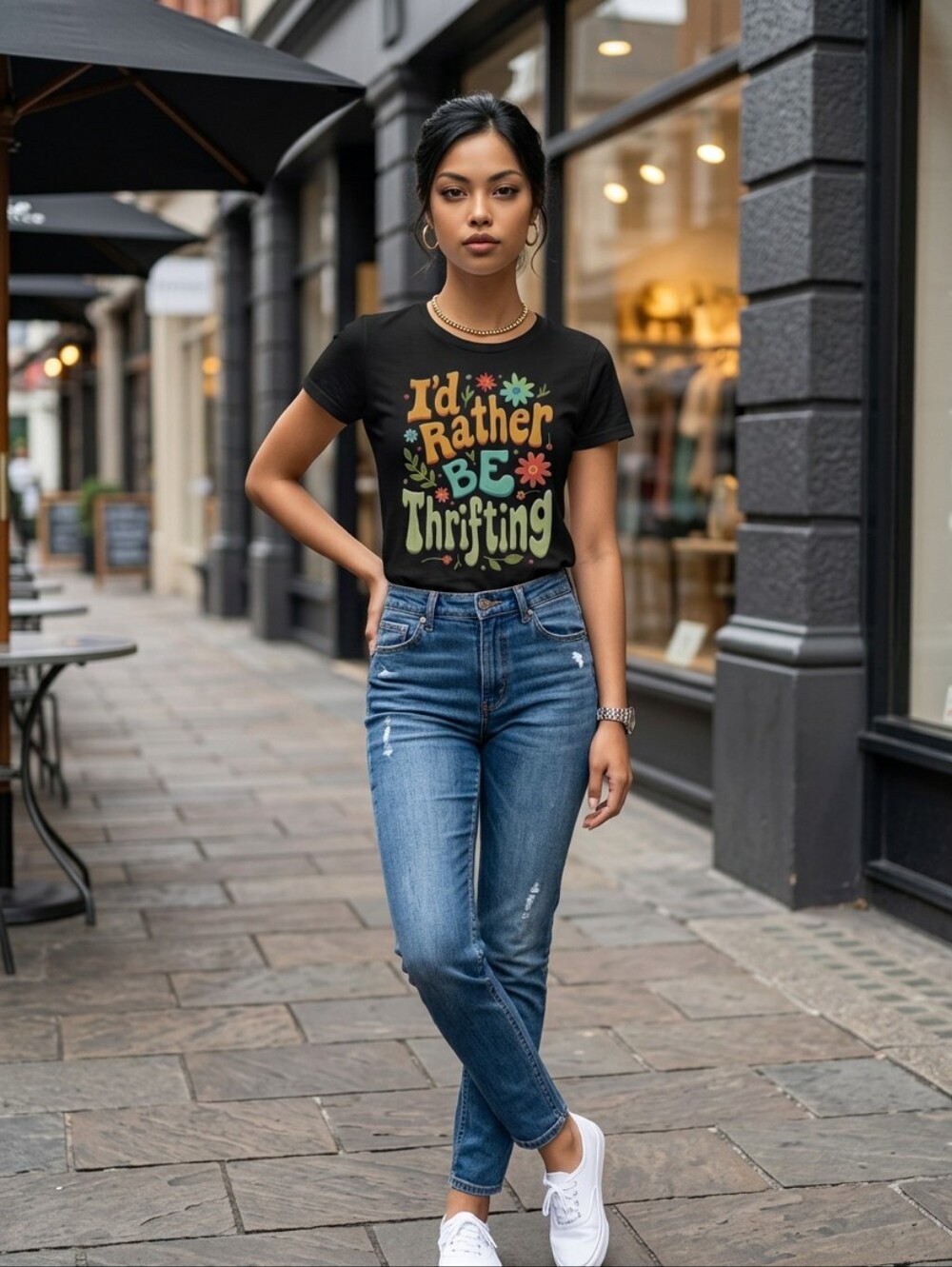 'I'd Rather Be Thrifting' Graphic Tee